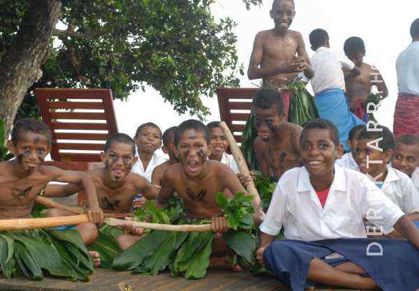 Scary Faces and Smiles of Fijian Children