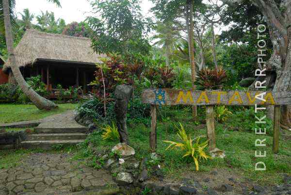 Entrance to the Main Bure at Matava Resort