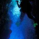 image detail page for Scuba Diver Explores Leru Cut