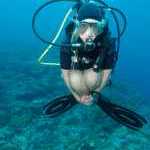 image detail page for Hovering Female Scuba Diver